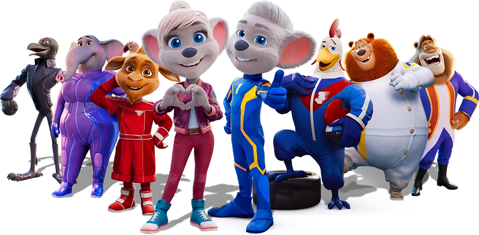 Acht spielbare Charaktere